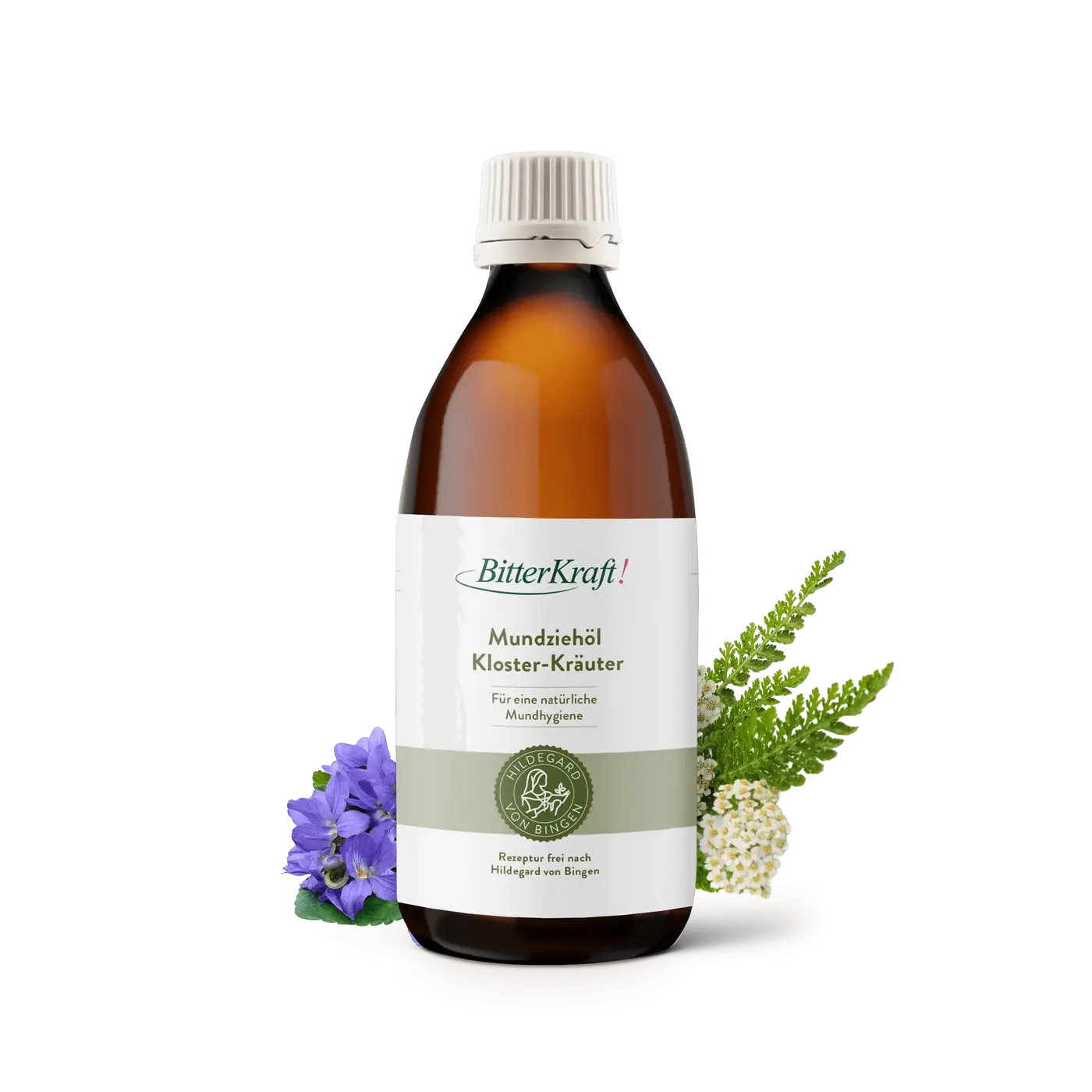 Mundhygiene mit Mundziehöl, Zahncreme und Bambus-Zahnbürste
