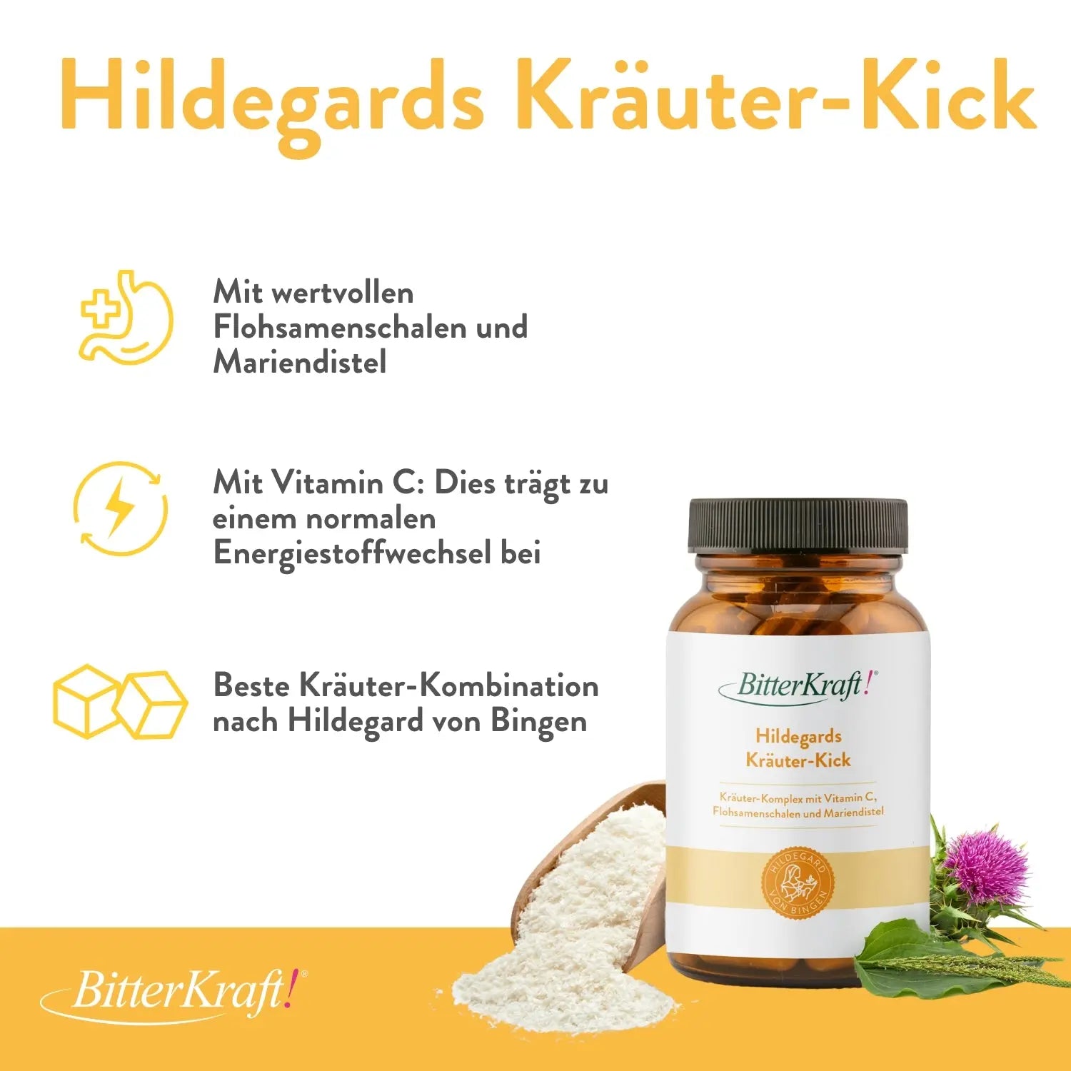 Hildegards Kräuter Kick (BIO) - Verdauungs-Komplex Bitterkraft GmbH - Bitterkraft