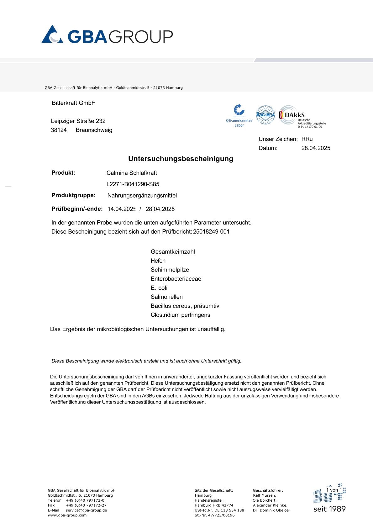 Calmina! Baldrian-Komplex 200ml