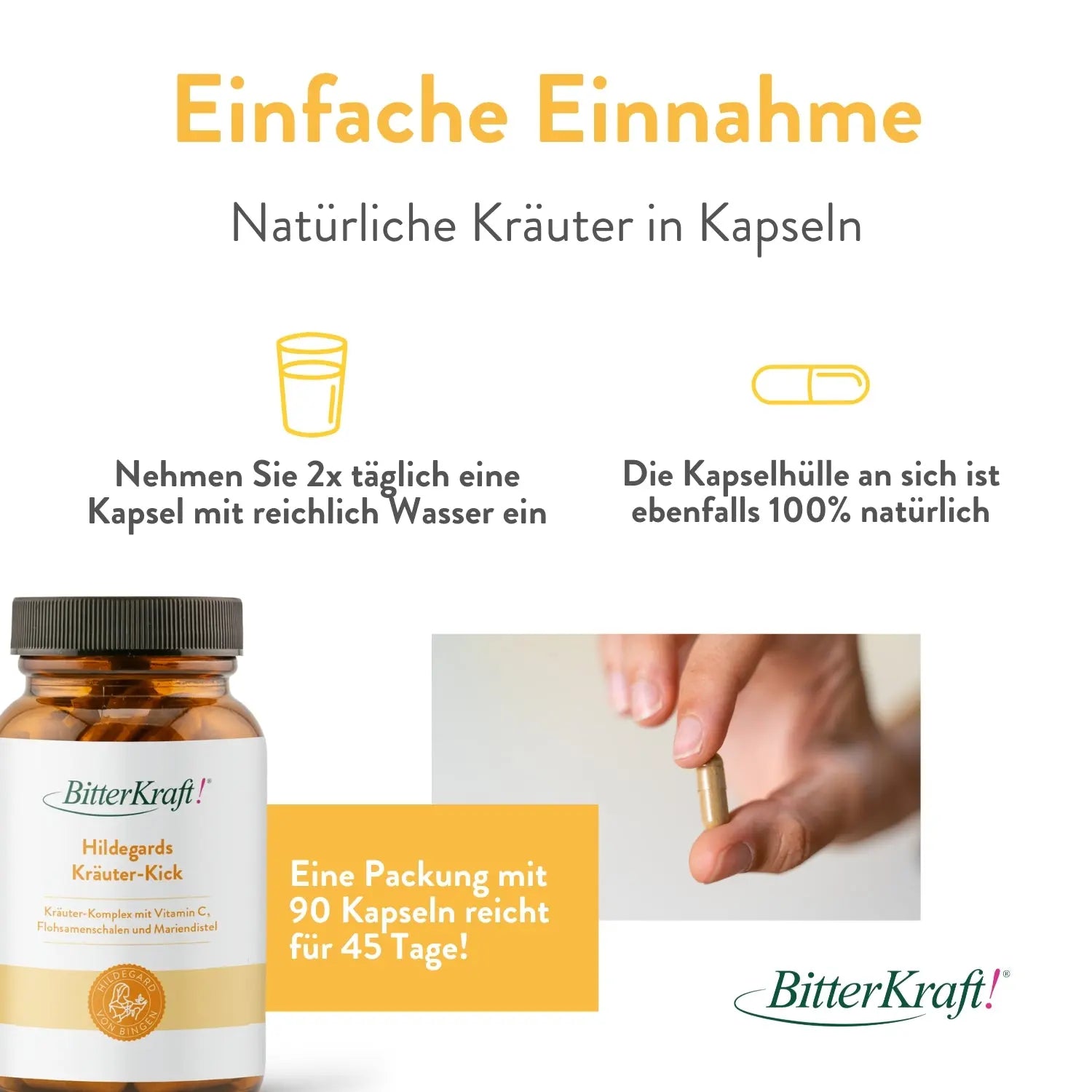 Hildegards Kräuter Kick (BIO) - Verdauungs-Komplex Bitterkraft GmbH - Bitterkraft