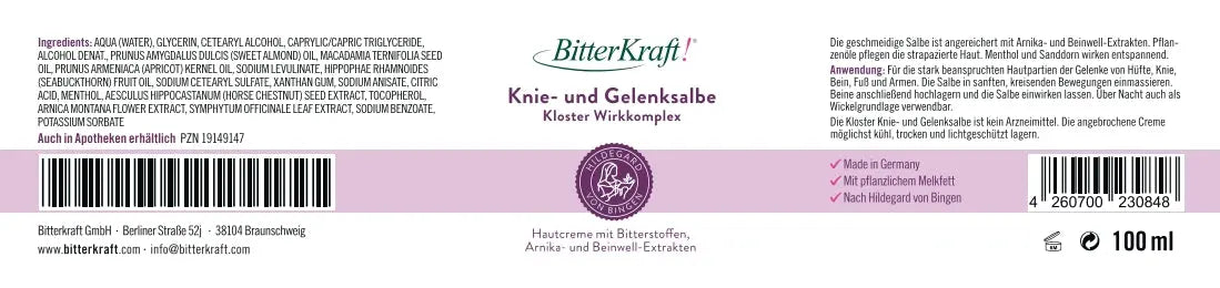 Knie- und Gelenksalbe Hildegard von Bingen