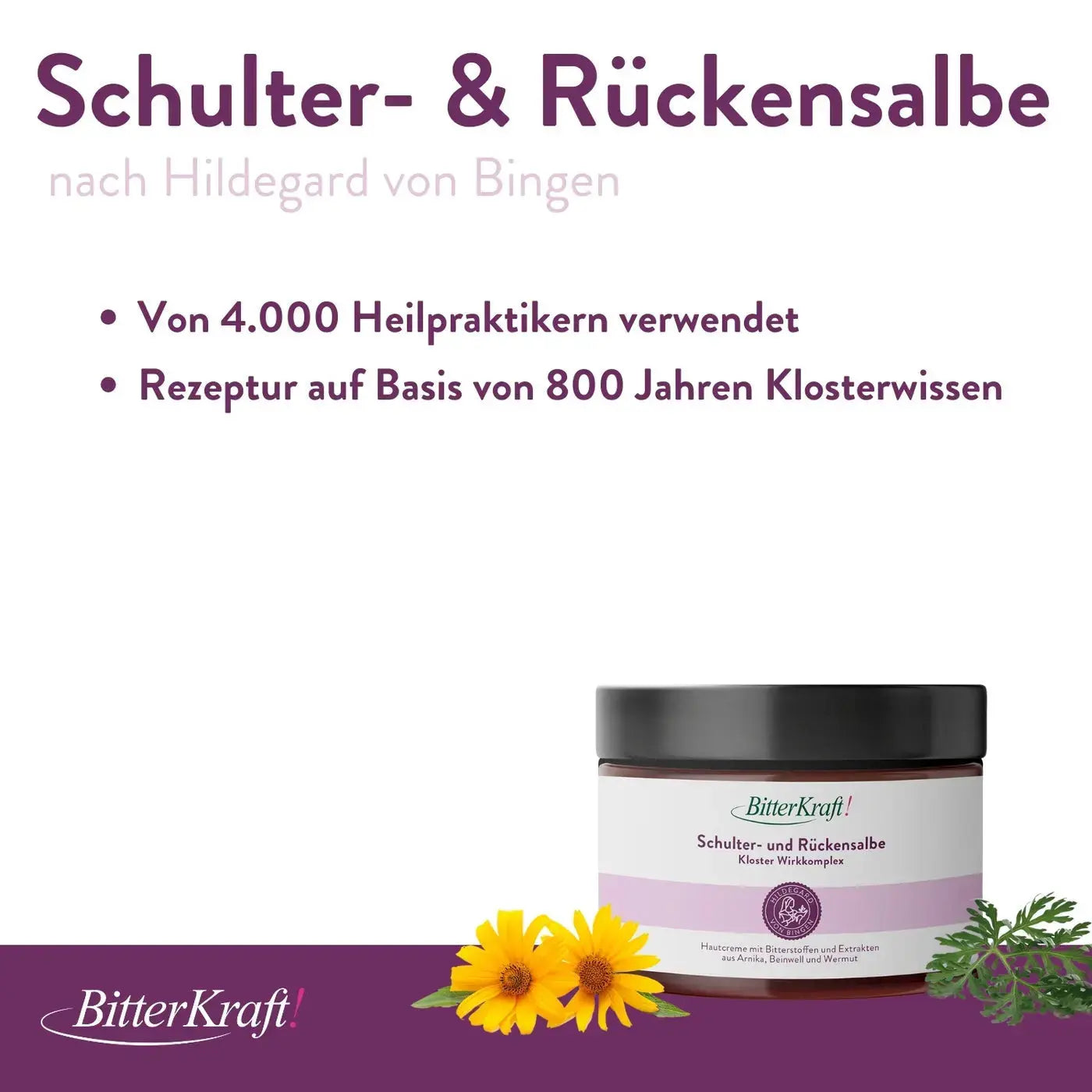 Schulter- und Rückensalbe Hildegard von Bingen Bitterkraft GmbH - Bitterkraft