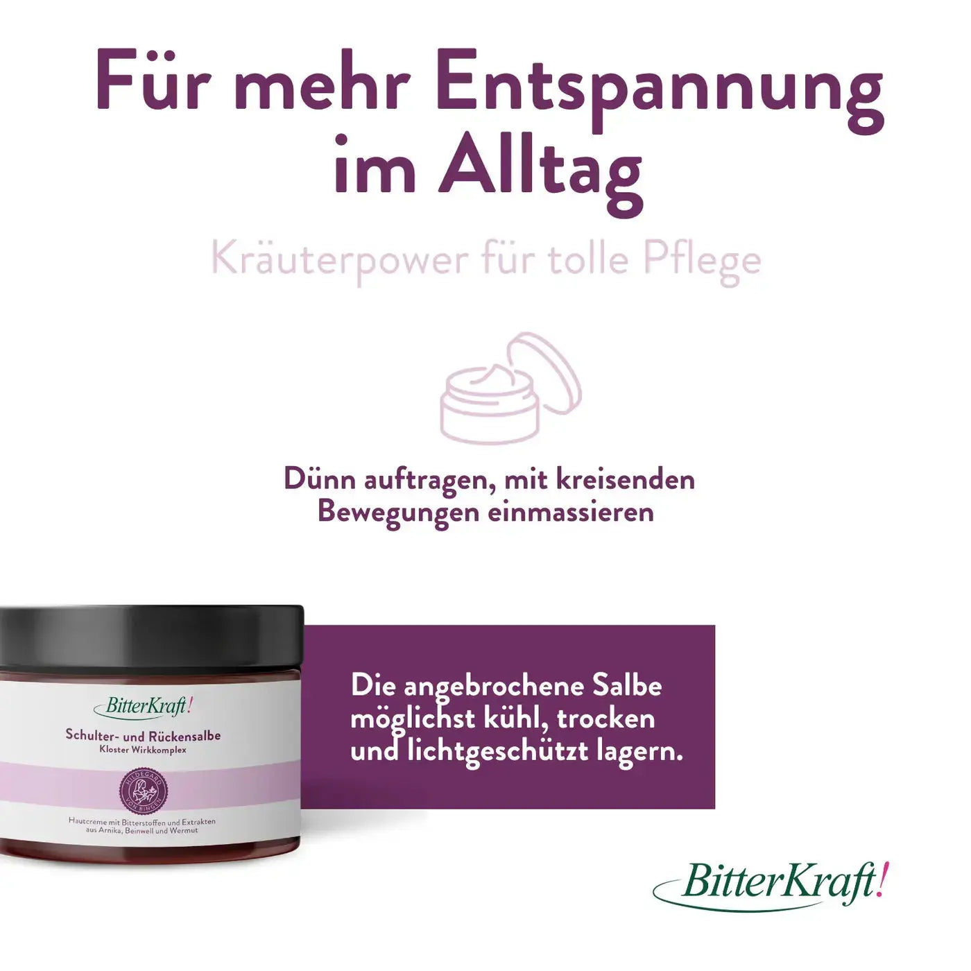 Schulter- und Rückensalbe Hildegard von Bingen Bitterkraft GmbH - Bitterkraft