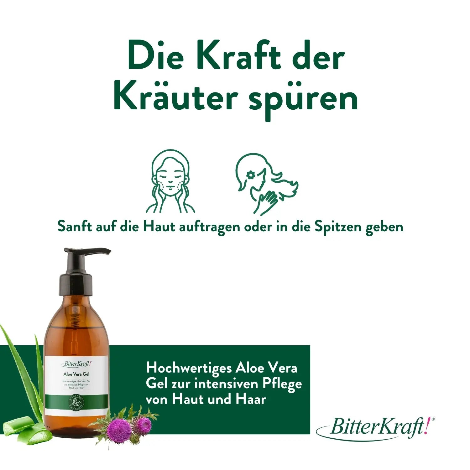 BitterKraft! Aloe Vera Gel 230ml Bitterkraft GmbH - Bitterkraft