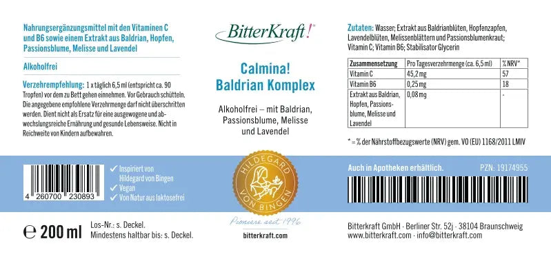 Calmina! Baldrian-Komplex 200ml