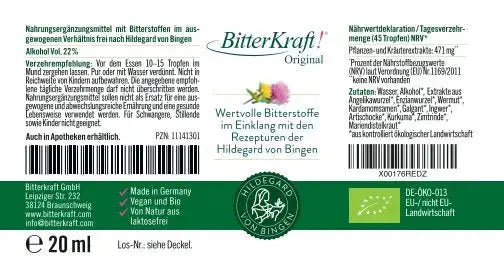 BitterKraft! Original Tropfen (BIO) 20ml Bitterkraft GmbH - Bitterkraft