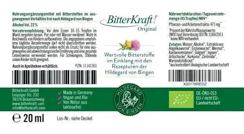 BitterKraft! Original Tropfen (BIO) 20ml Bitterkraft GmbH - Bitterkraft