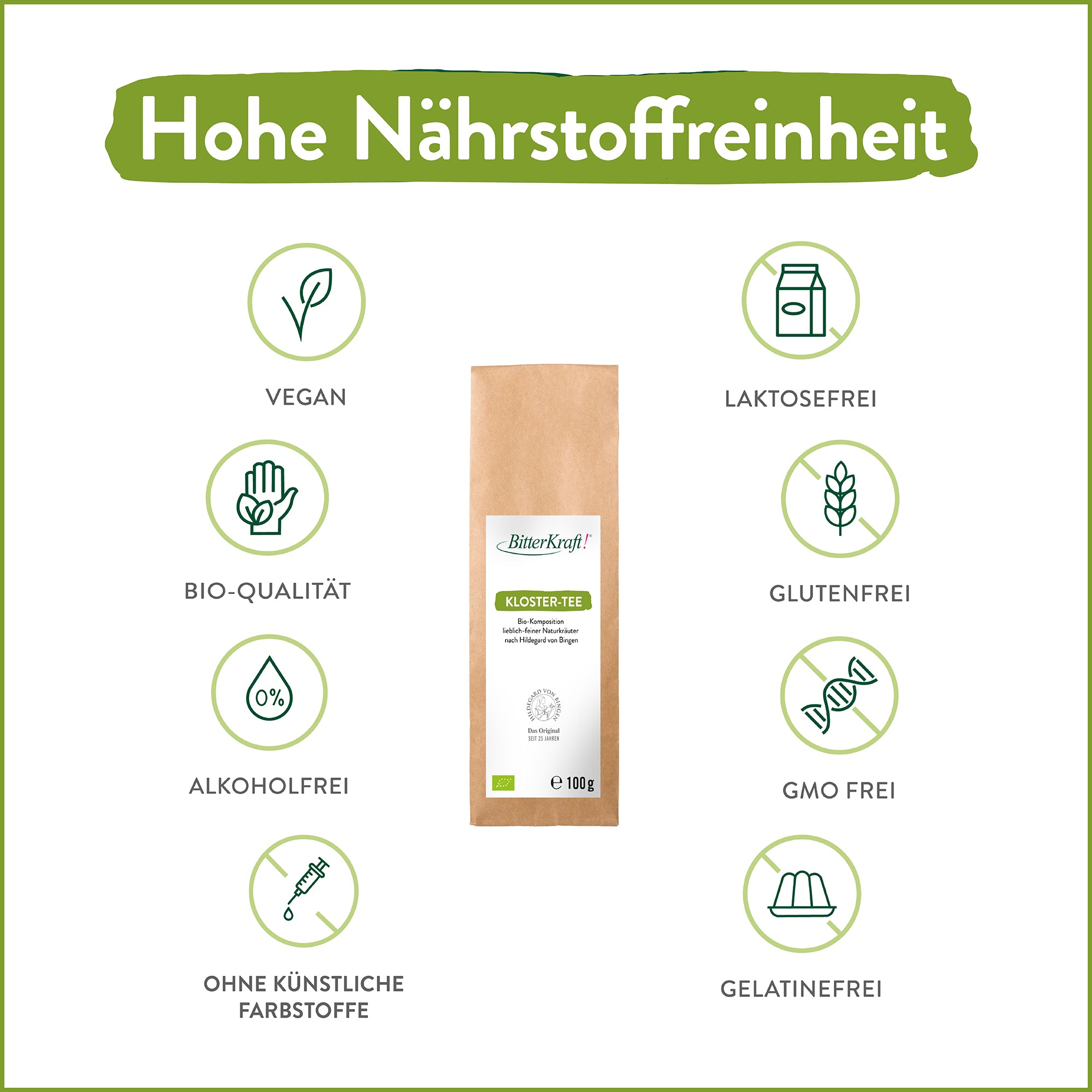2 x 100 g KlosterTee (BIO)