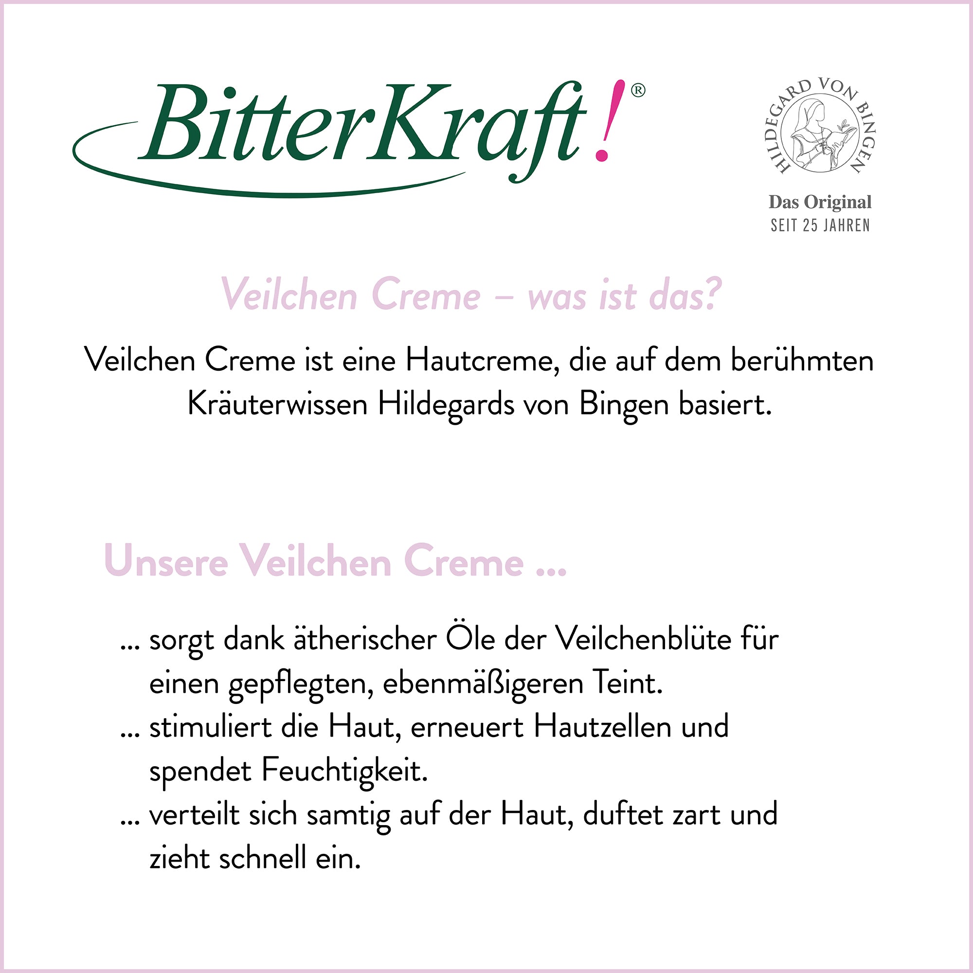 Veilchen Creme Hildegard von Bingen 50 ml