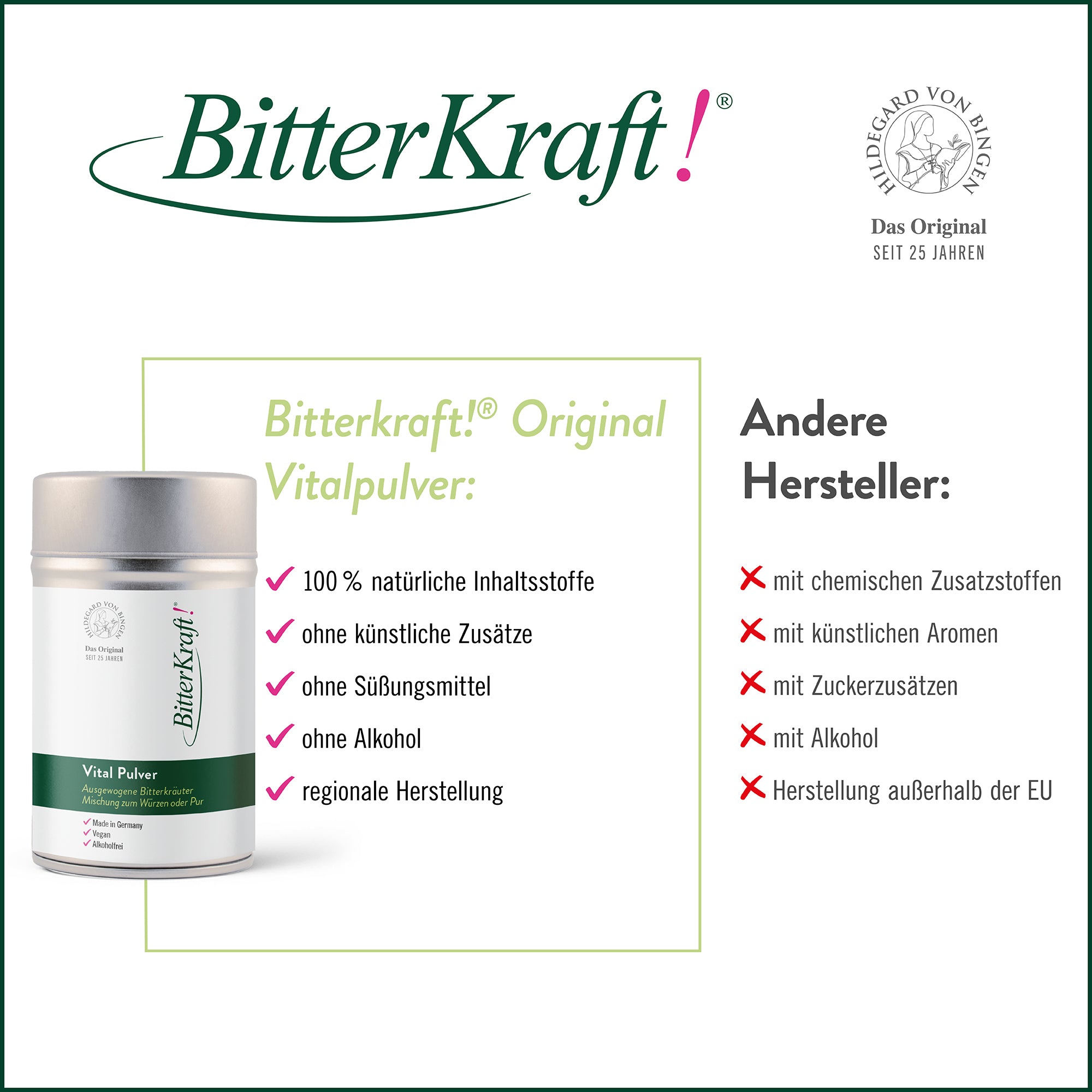 BitterKraft Vital Pulver 100g