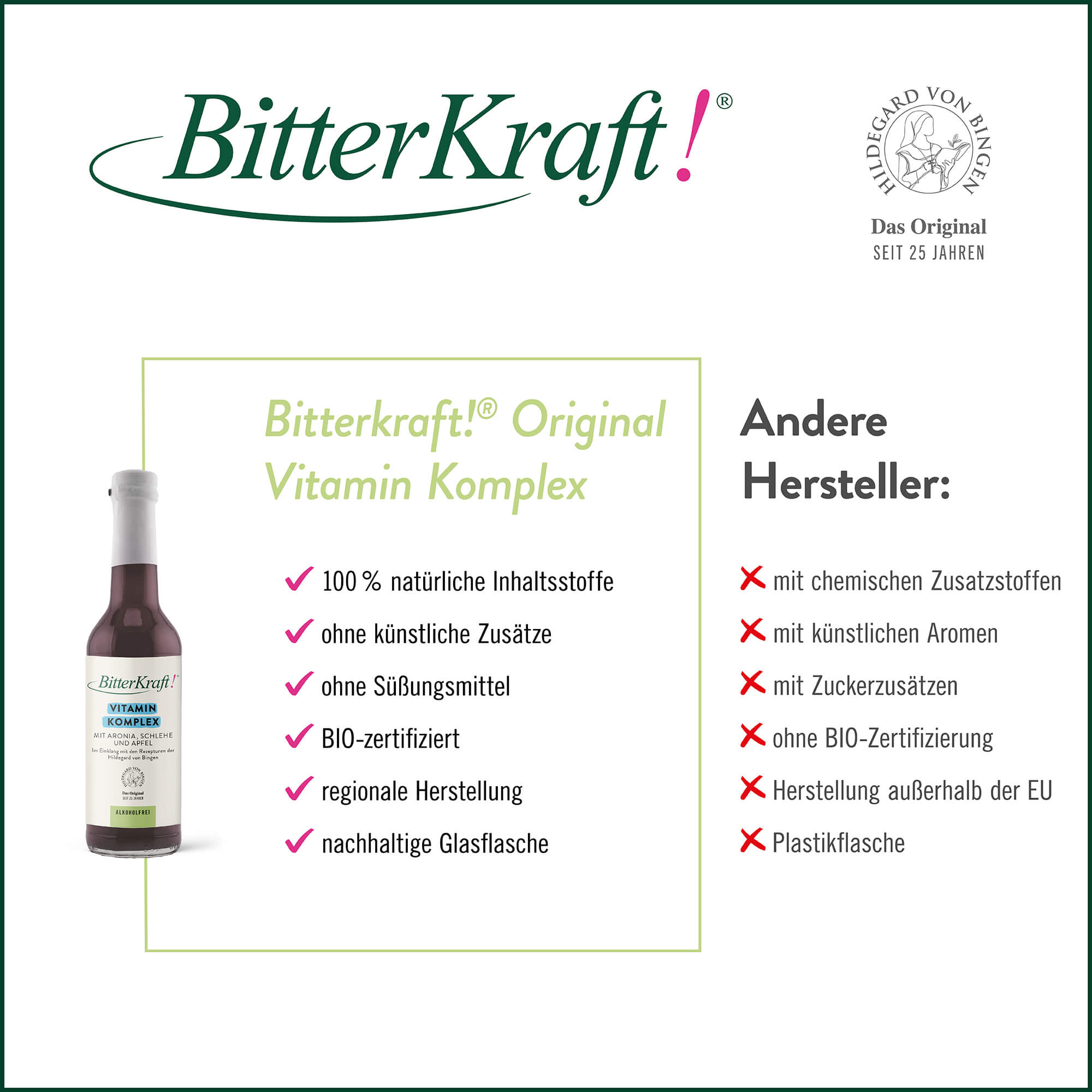 2+1 BitterKraft! Original Vitaminkomplex Saft 350 ml