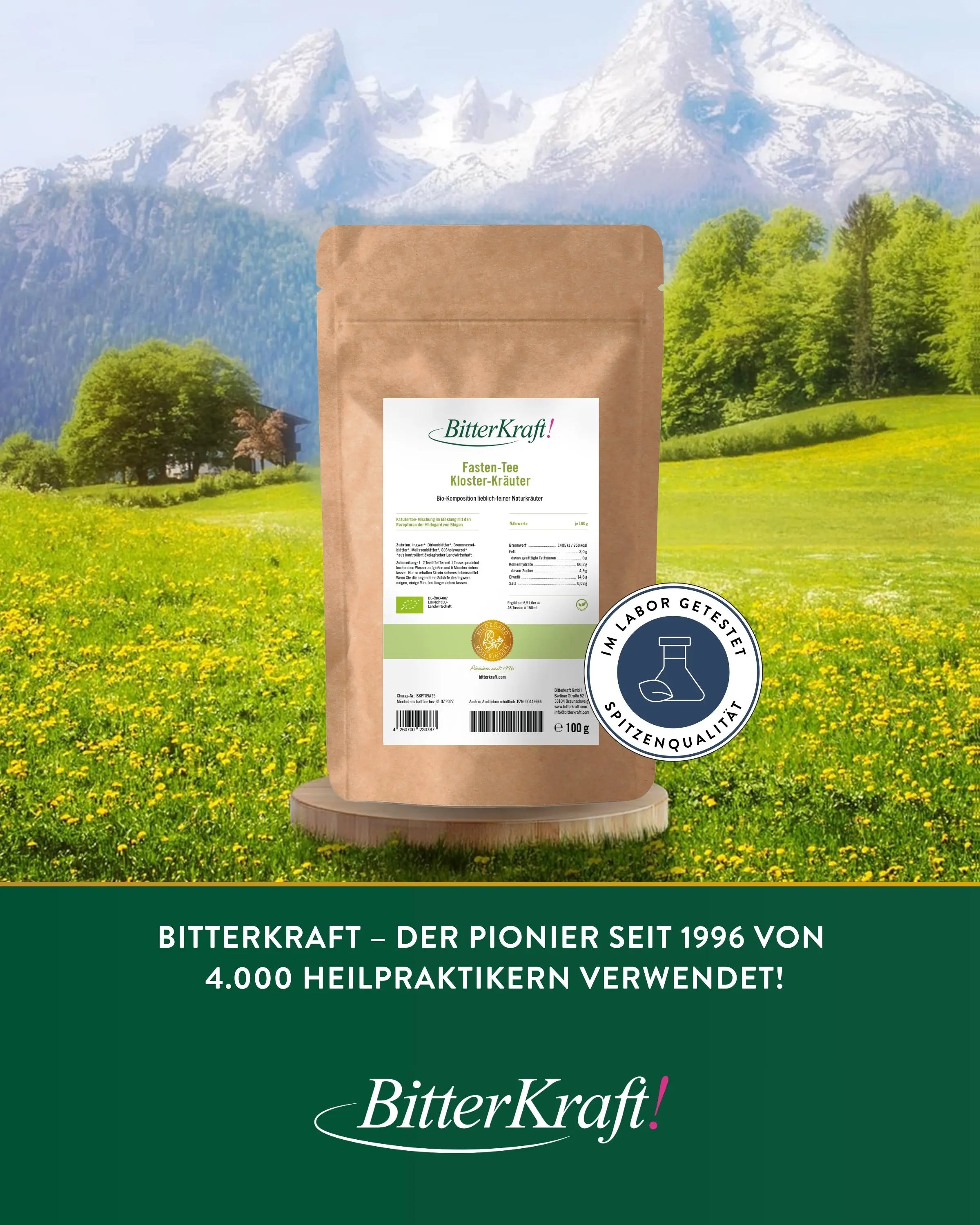 Fasten-Tee Kloster-Kräuter MHD 01.08.2026