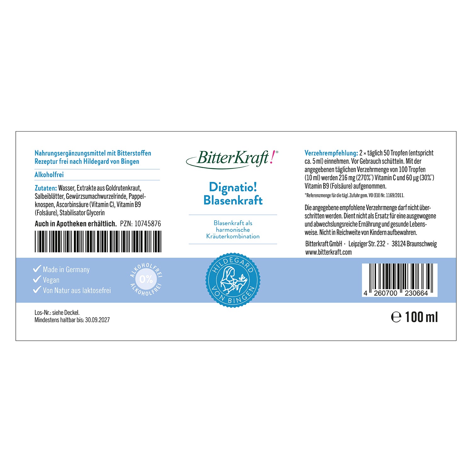 Dignatio! Blasenkraft 100ml