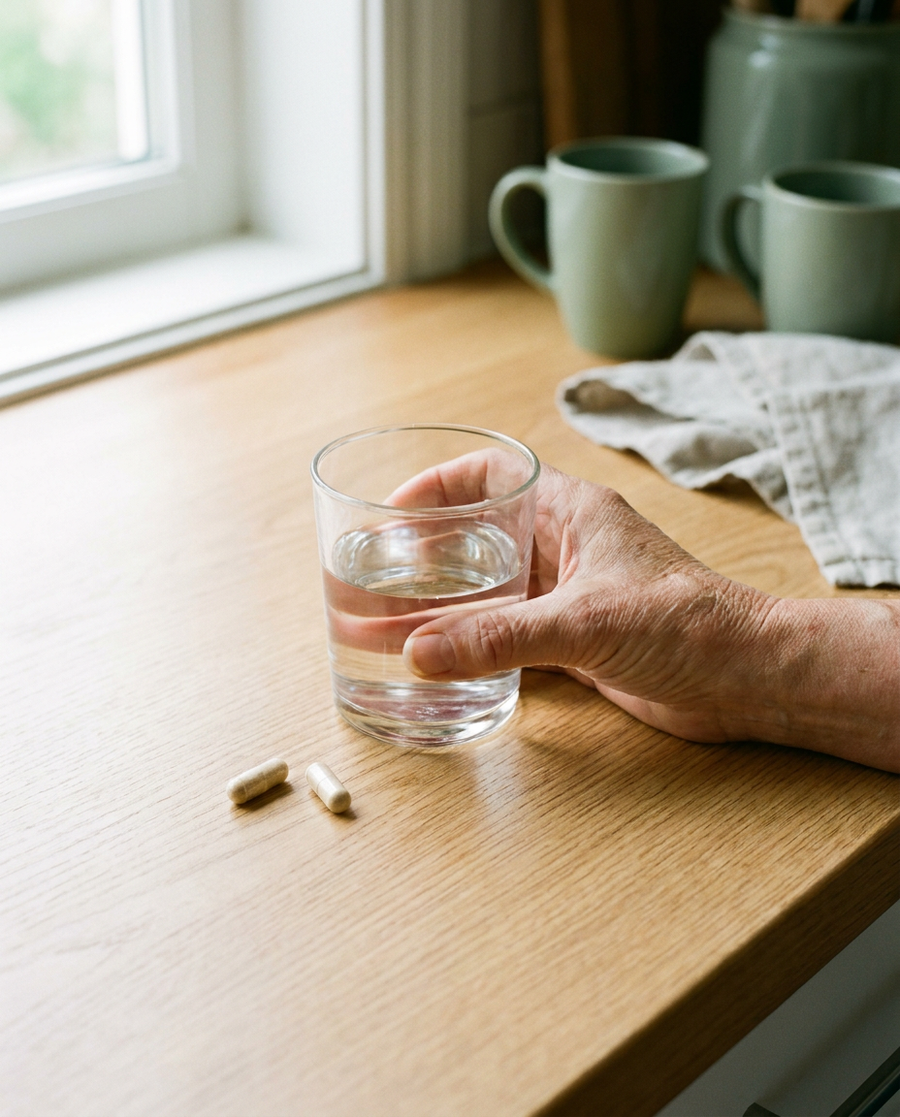 Mit Wasser