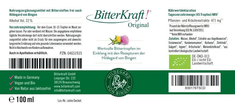 BitterKraft! Original Tropfen (BIO) 100ml Bitterkraft GmbH - Bitterkraft