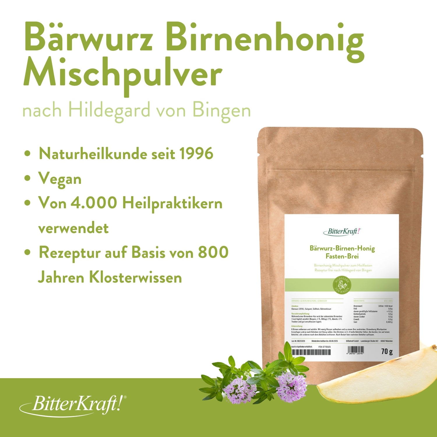 Bärwurz Birnenhonig Mischpulver