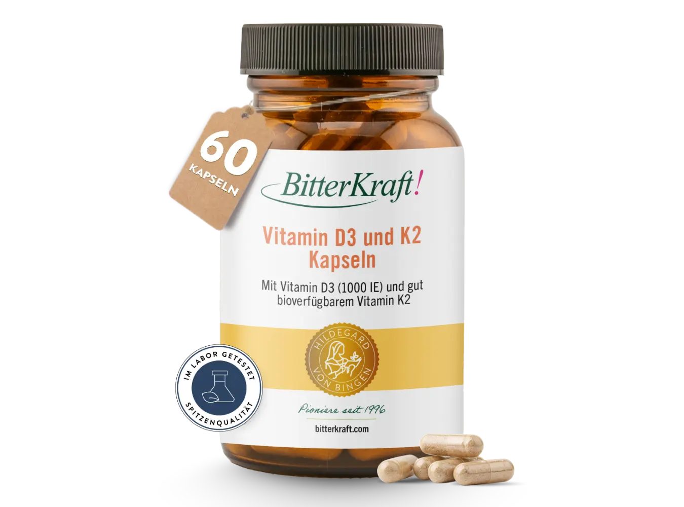 Bitterkraft Vitamin D3 und K2 Kapseln