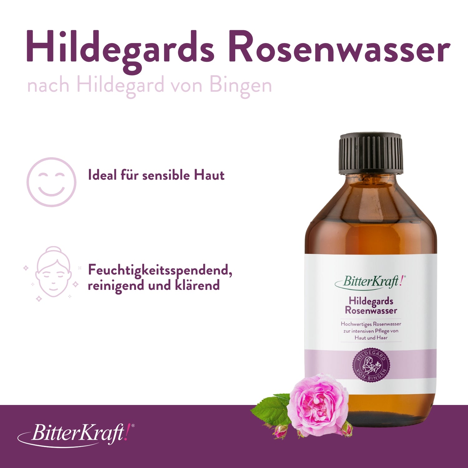 BitterKraft! Rosenwasser 250ml