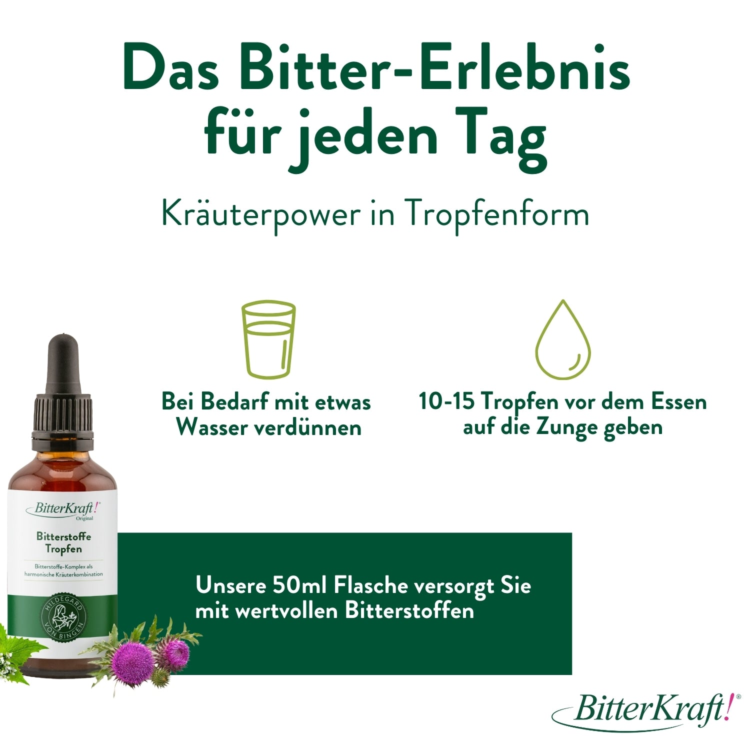 50 ml BitterKraft!Original (BIO) mit Pipette