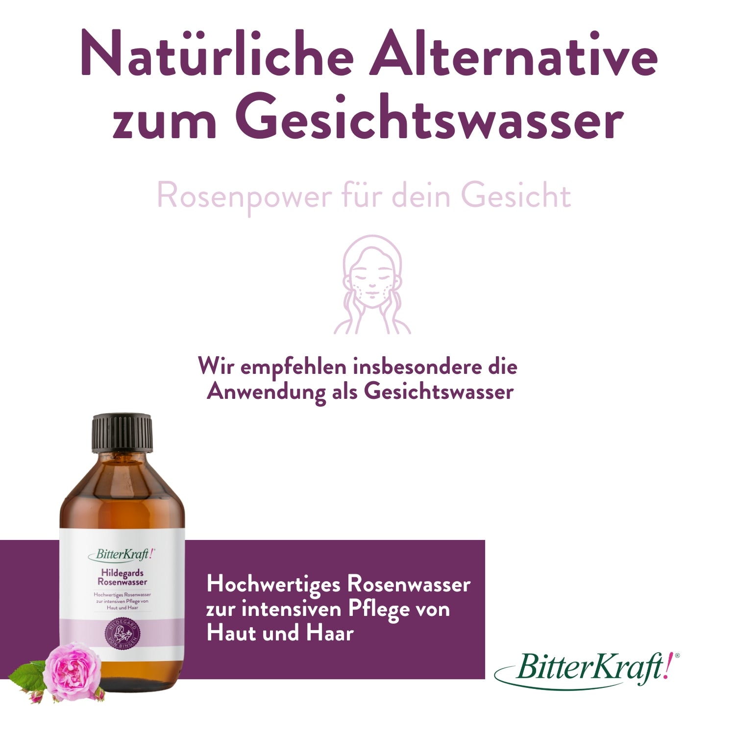 BitterKraft! Rosenwasser 250ml