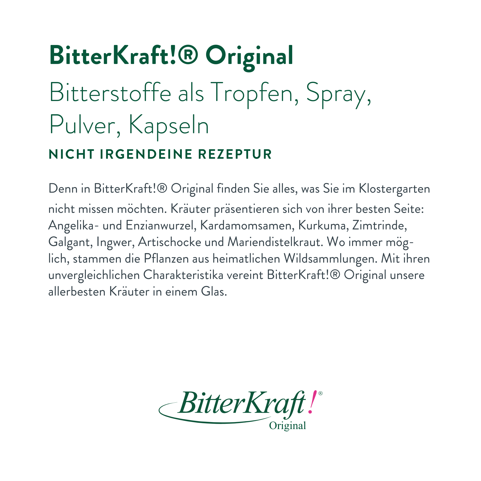 BitterKraft! Original Alkoholfrei 50ml Pipette (BIO)