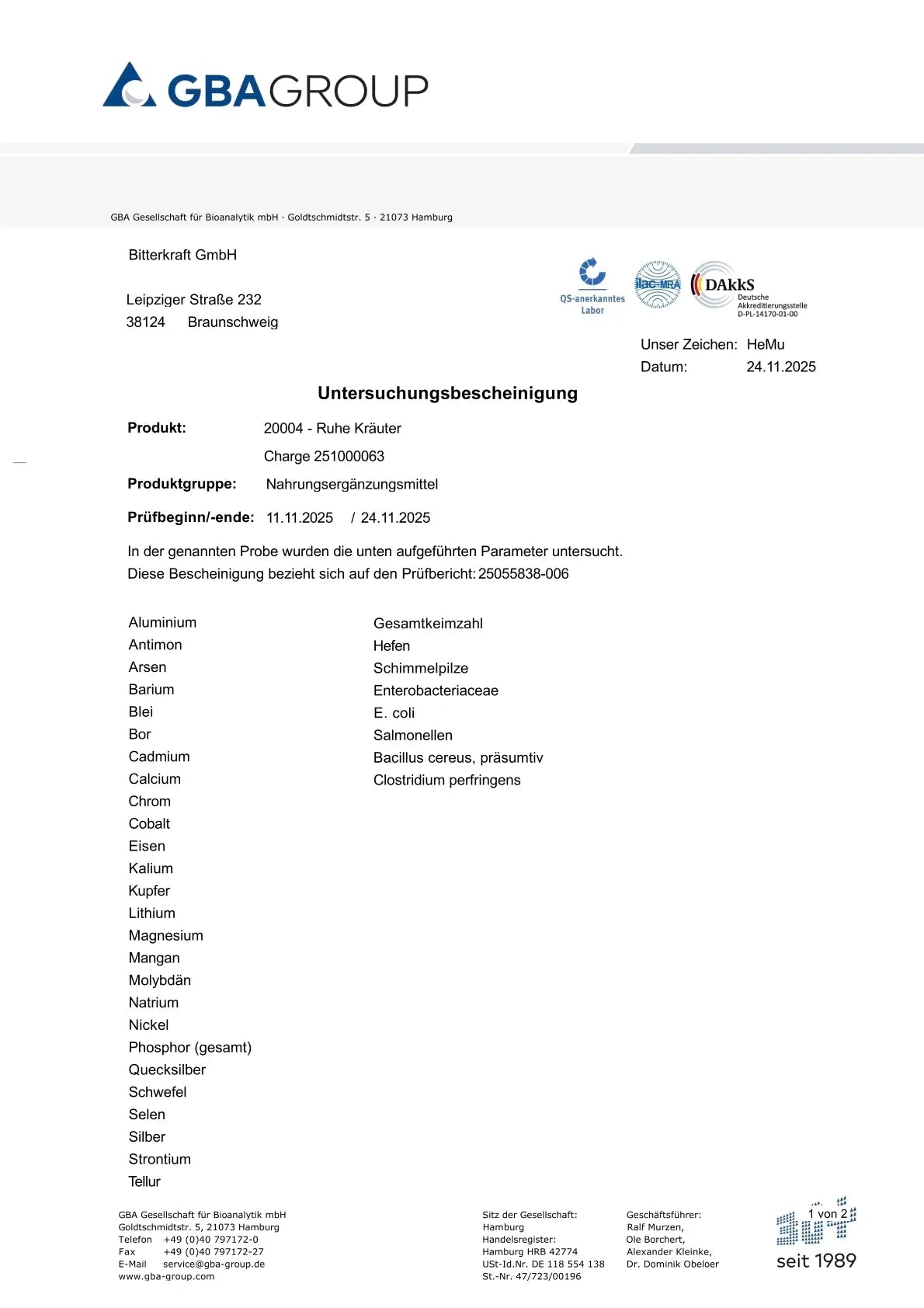 Hildegards Ruhe-Kräuter