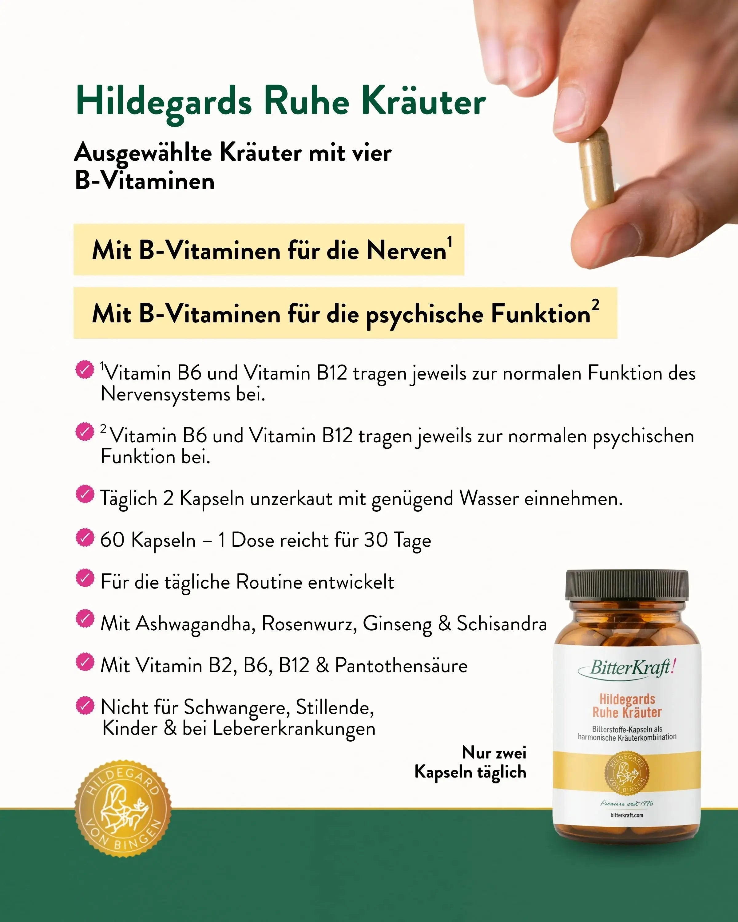 Hildegards Ruhe-Kräuter 60 Stück